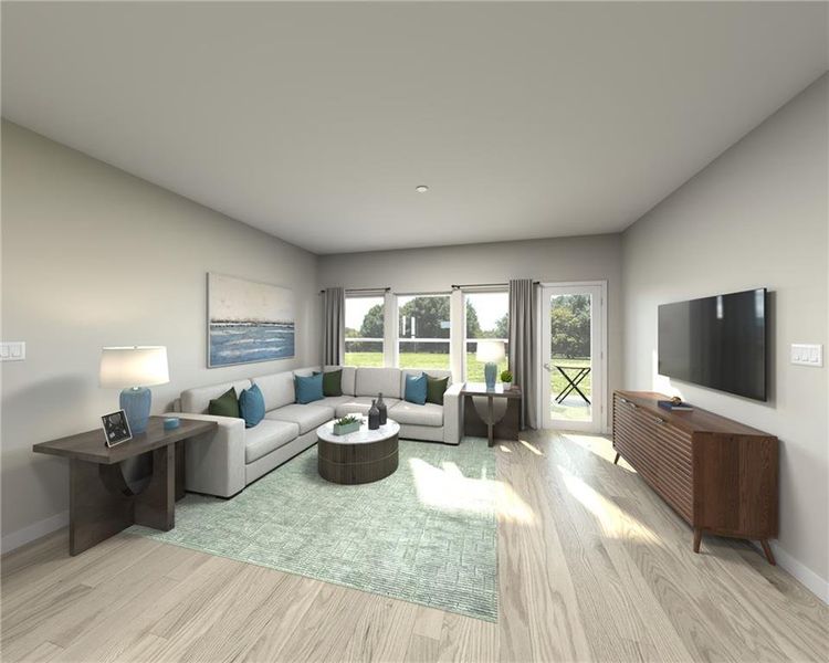 Furnished interior view inside a new home in Artisan Walk, Fairburn (Image 19).