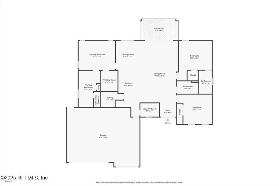 2D floor plan layout of this home in , Palm Coast, FL (Image 5). 2D floor plan layout of this home in , Palm Coast, FL (Image 5).