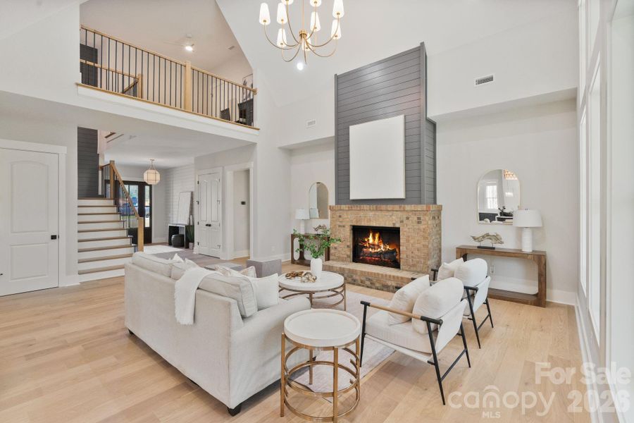 Furnished interior view inside a new home in , Clover (Image 37).