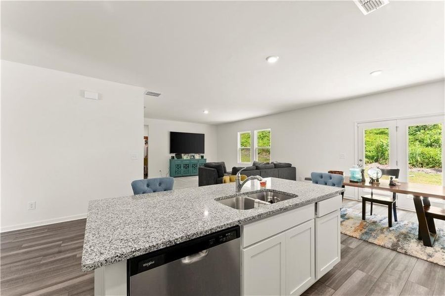 Furnished interior view inside a new home in Meriwether Place, Villa Rica (Image 12).