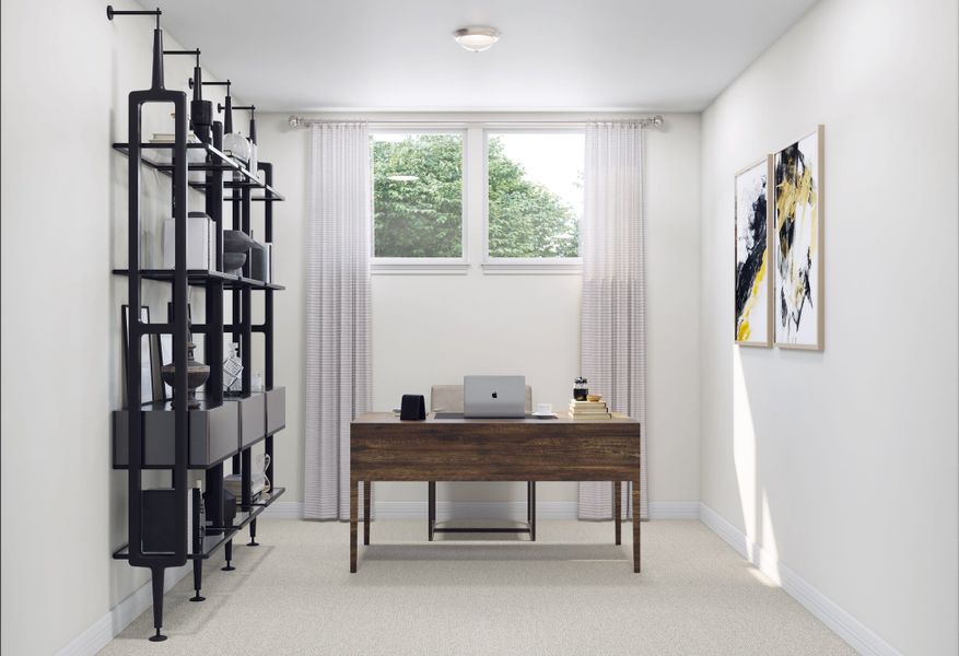 Representative furnished interior of a home built from the Verdin by Tri Pointe Homes in Oakhill Reserve, Tomball (Image 6).