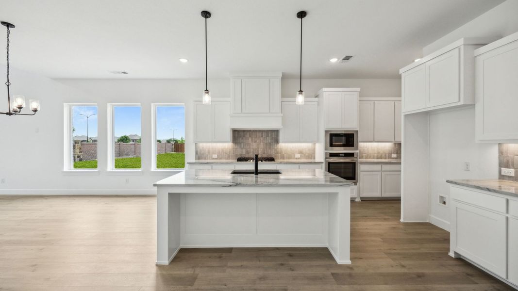 Representative furnished interior of a home built from the Royale II by Normandy Homes in Village on Main Street, Frisco (Image 11).