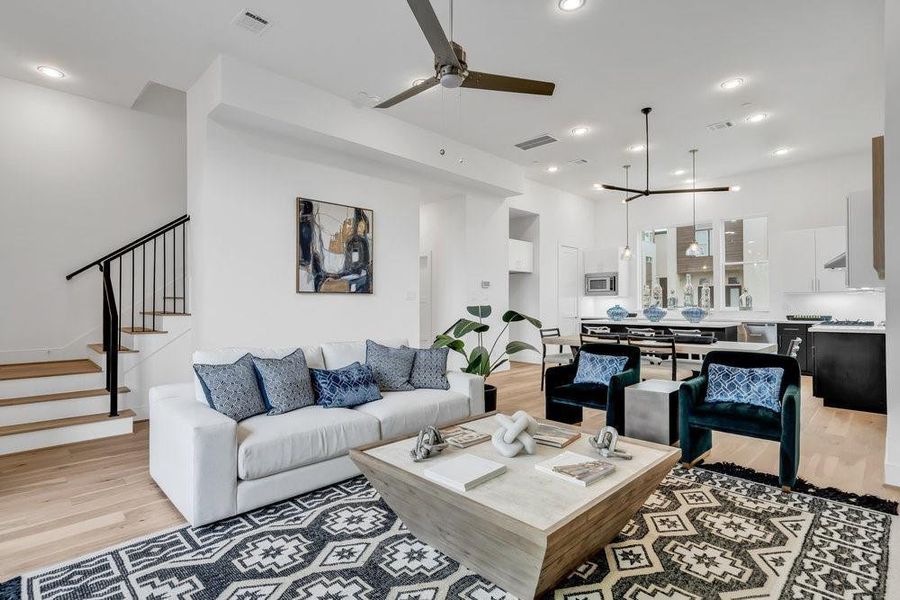 Furnished interior view inside a new home in , Houston (Image 9). Furnished interior view inside a new home in , Houston (Image 9).