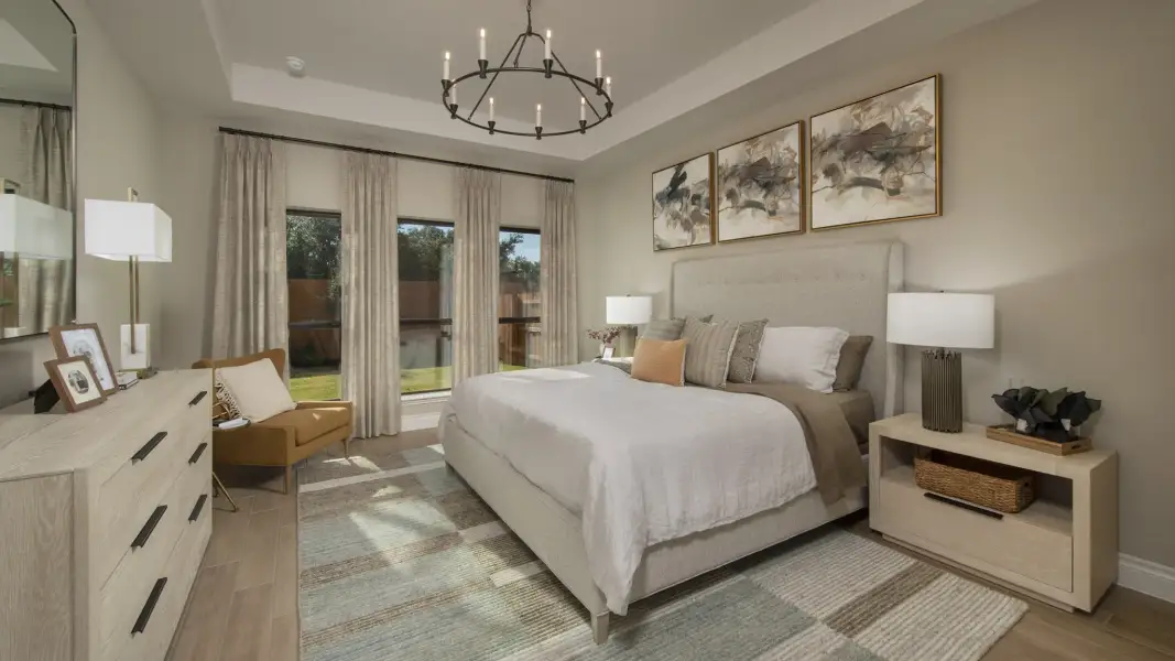 Furnished interior view inside a new home in Artavia, Conroe (Image 22).