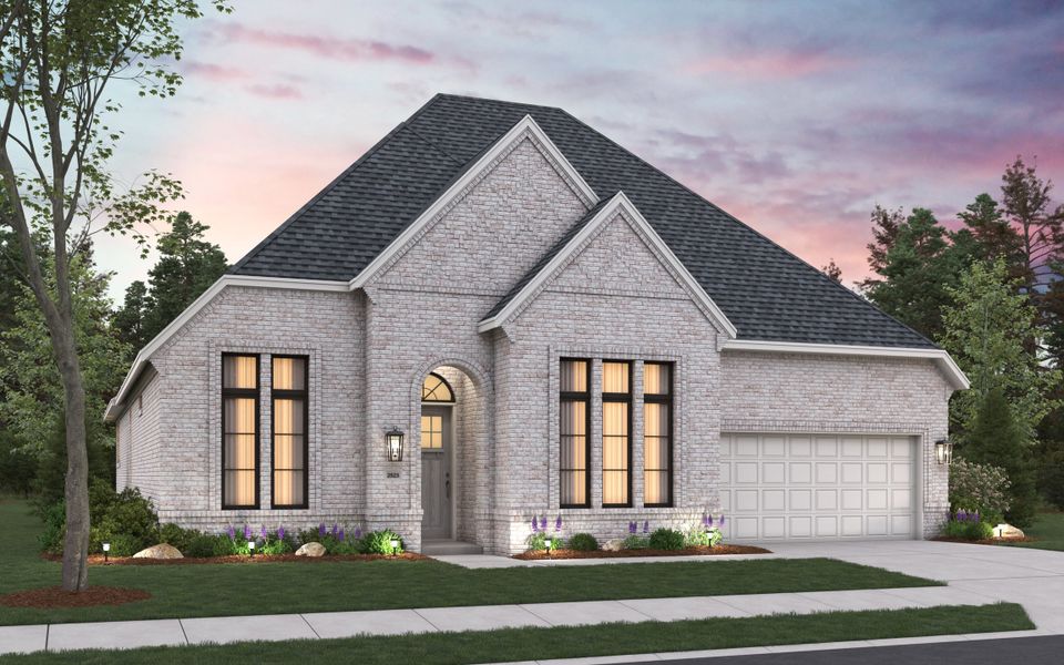 Representative exterior photo of a completed home built from the Alamo by HistoryMaker Homes in Hunters Crossing 60s, Sealy, TX (Image 22). Representative exterior photo of a completed home built from the Alamo by HistoryMaker Homes in Hunters Crossing 60s, Sealy, TX (Image 22).