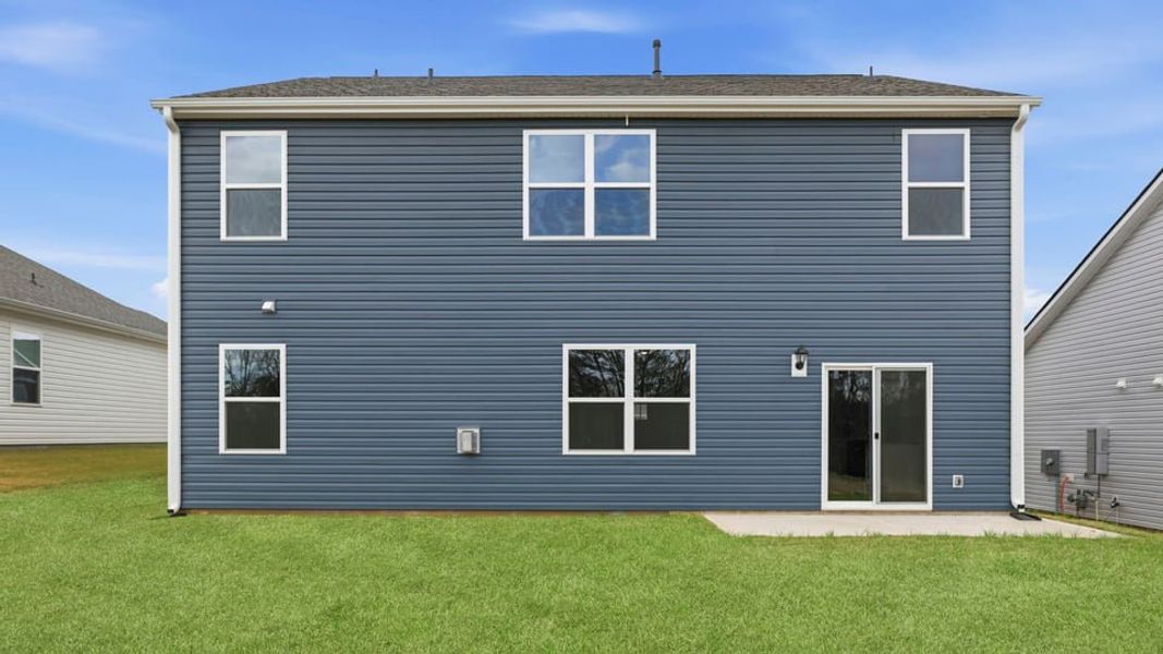 Exterior details and patio area of a home in Waverly Station, Greenwood (Image 21).
