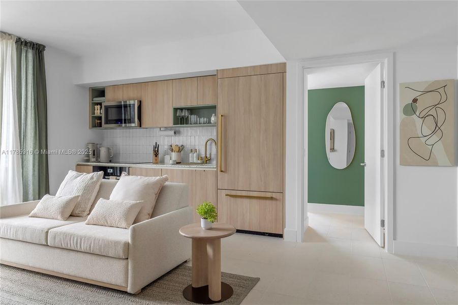 Furnished interior view inside a new home in , Miami (Image 24). Furnished interior view inside a new home in , Miami (Image 24).