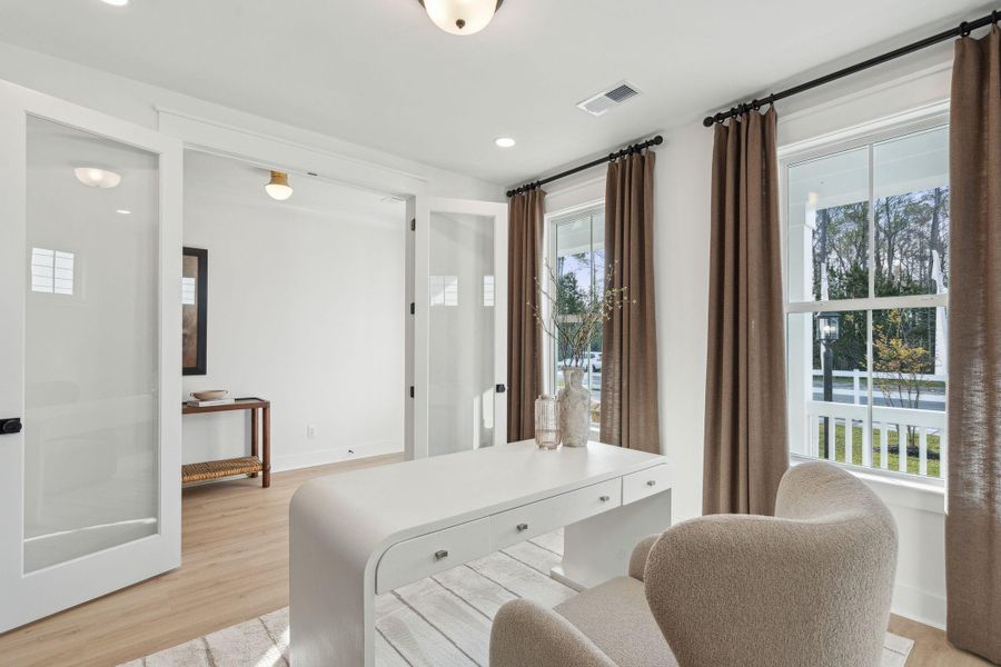 Furnished interior view inside a new home in Tidewater at Lakes of Cane Bay, Summerville (Image 3). Furnished interior view inside a new home in Tidewater at Lakes of Cane Bay, Summerville (Image 3).