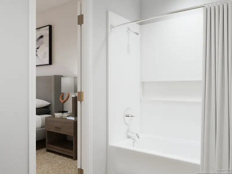 Furnished interior view inside a new home in Abbott Place, St. Hedwig (Image 11). Furnished interior view inside a new home in Abbott Place, St. Hedwig (Image 11).