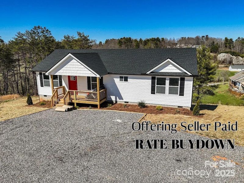 Front exterior of a new home in , Weaverville, NC, highlighting curb appeal (Image 2). Front exterior of a new home in , Weaverville, NC, highlighting curb appeal (Image 2).