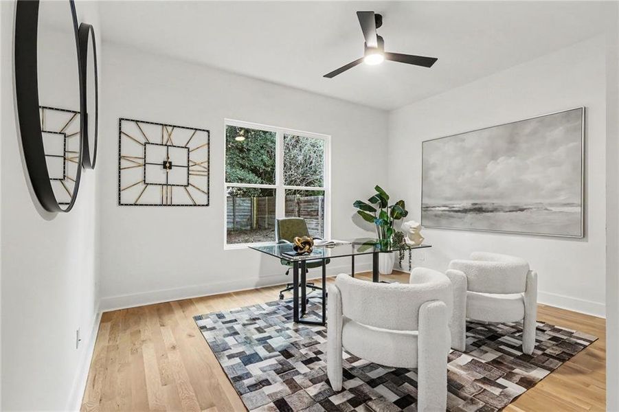 Furnished interior view inside a new home in , Atlanta (Image 6).