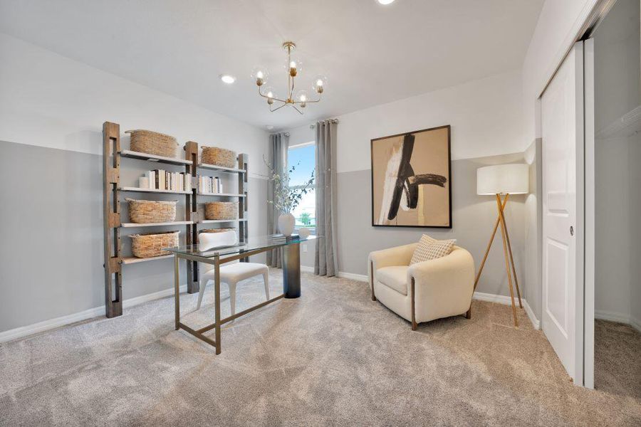 Secondary Bedroom as Office