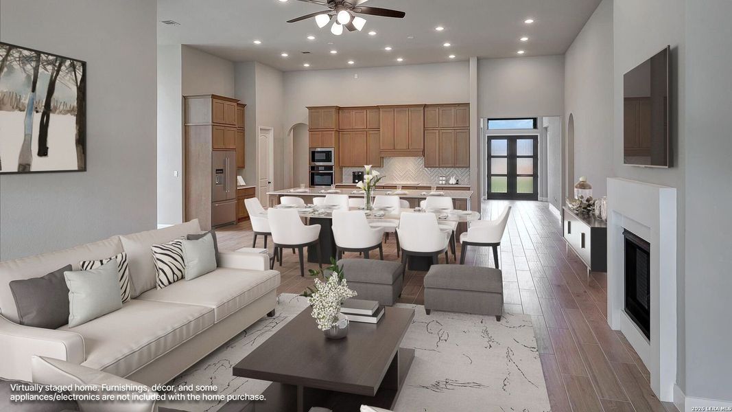 Furnished interior view inside a new home in Megan's Landing, Castroville (Image 12).