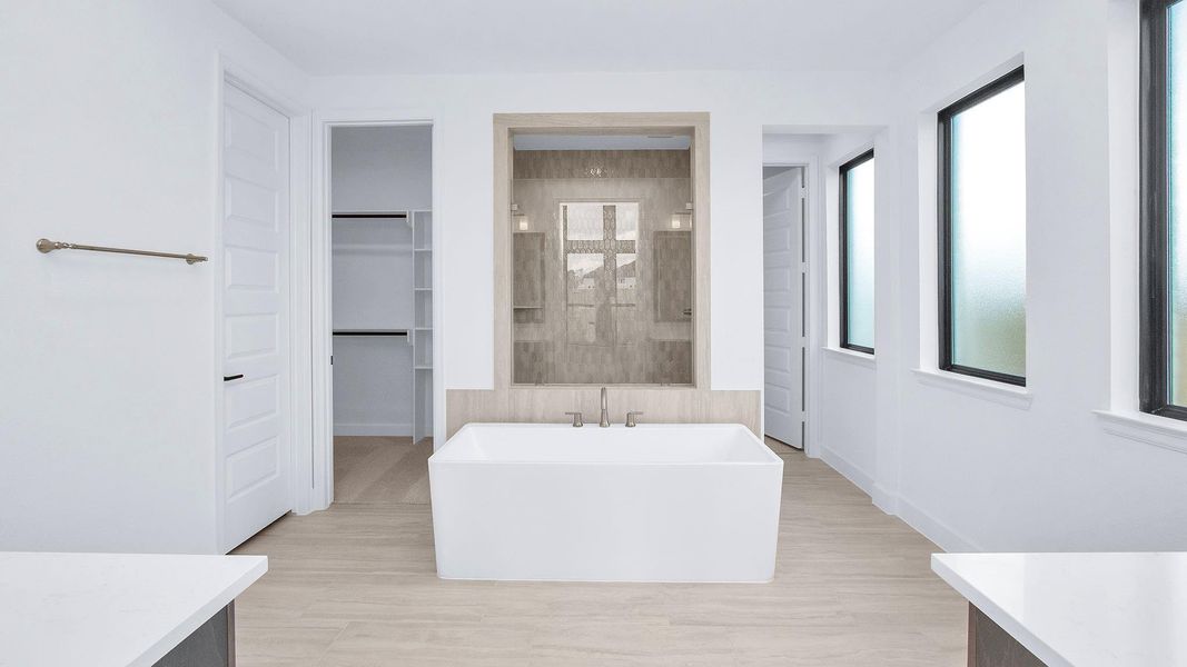 Furnished interior view inside a new home in Briarley 70', Montgomery (Image 7).