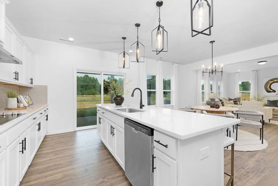 Representative furnished interior of a home built from the Calgary by True Homes in Morrow Brook, Albemarle (Image 7).
