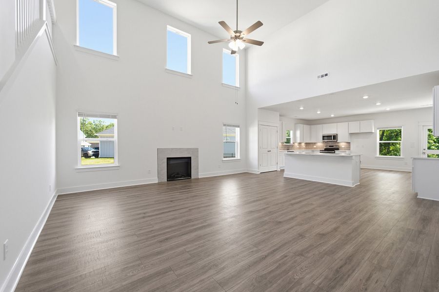 Spacious, unfurnished interior of a new home in Brush Creek, Fairview (Image 25). Spacious, unfurnished interior of a new home in Brush Creek, Fairview (Image 25).