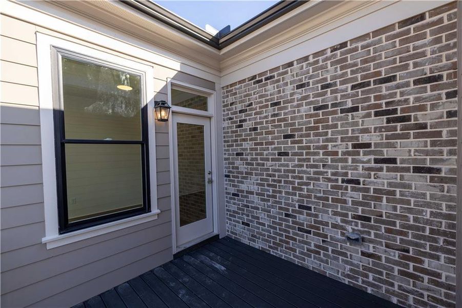 Exterior details and patio area of a home in Byers Park, Alpharetta (Image 2). Exterior details and patio area of a home in Byers Park, Alpharetta (Image 2).