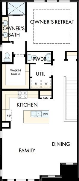 2D floor plan layout of this home in Westwood Reserve, Charlotte, NC (Image 6). 2D floor plan layout of this home in Westwood Reserve, Charlotte, NC (Image 6).