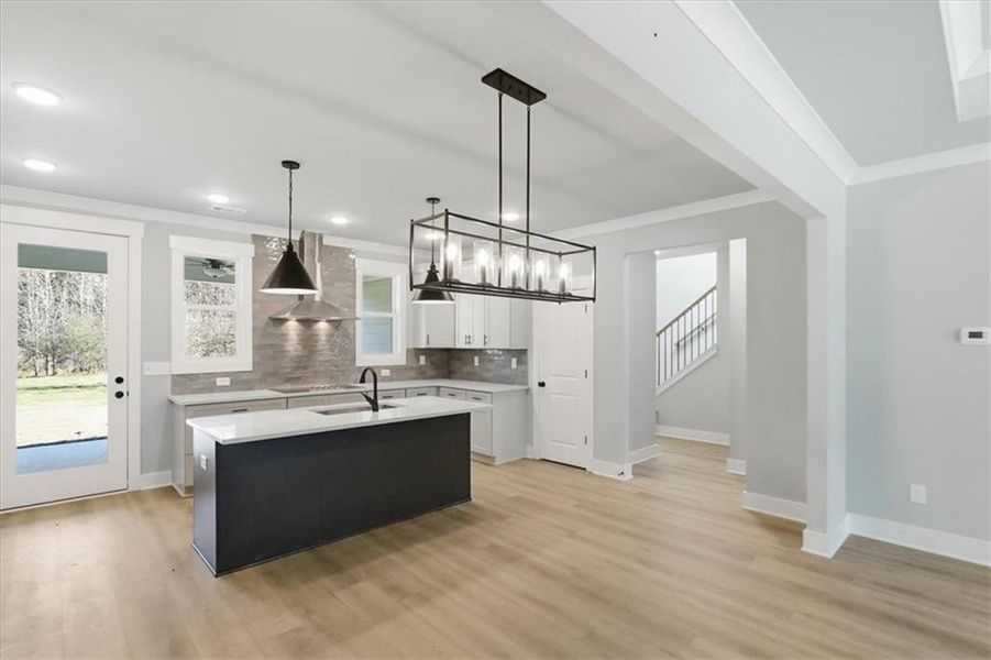 Furnished interior view inside a new home in , Statham (Image 9).