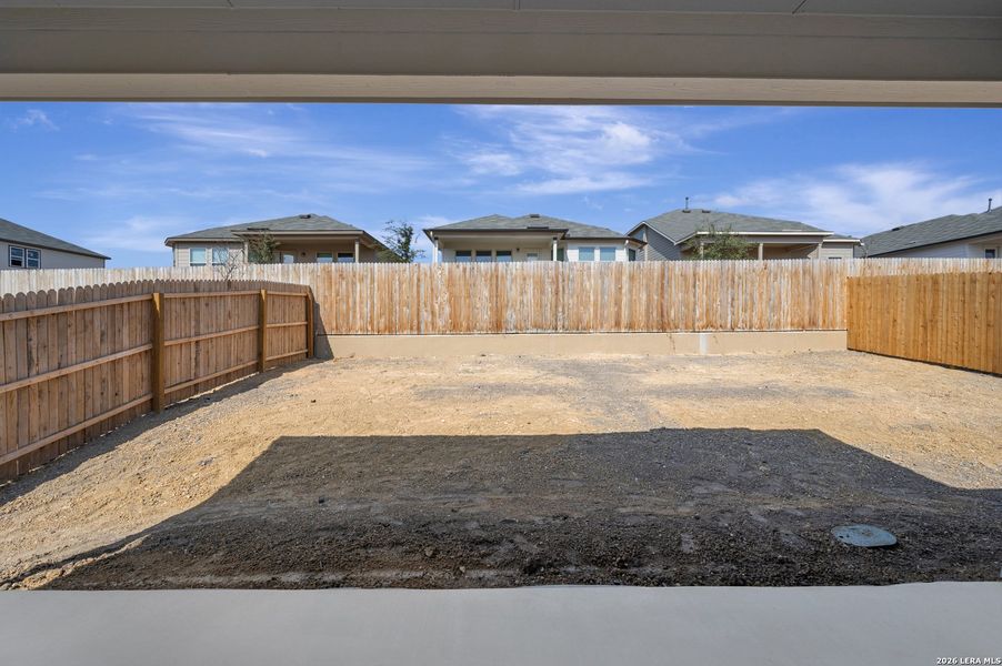Exterior details and patio area of a home in Hunters Ranch, San Antonio (Image 19).