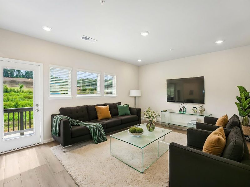 Furnished interior view inside a new home in Hemingway - Highland Series, Cumming (Image 3).