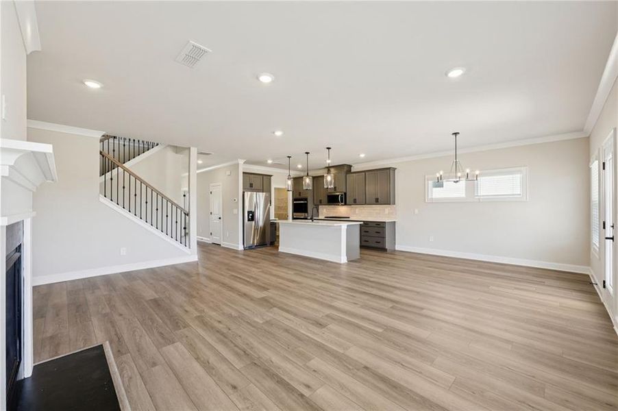 Spacious, unfurnished interior of a new home in River Pointe, Monroe (Image 30).