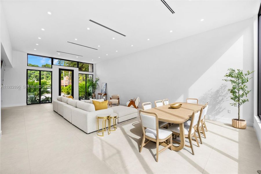 Furnished interior view inside a new home in , Miami (Image 10).