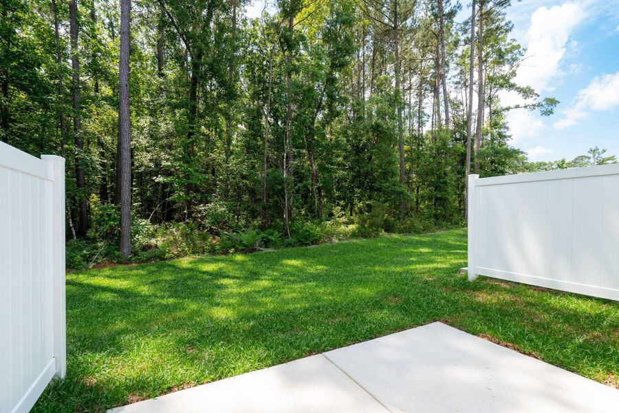 Exterior details and patio area of a home in Crescent Cove, Summerville (Image 3).