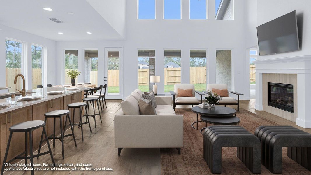 Furnished interior view inside a new home in Audubon, Magnolia (Image 8). Furnished interior view inside a new home in Audubon, Magnolia (Image 8).