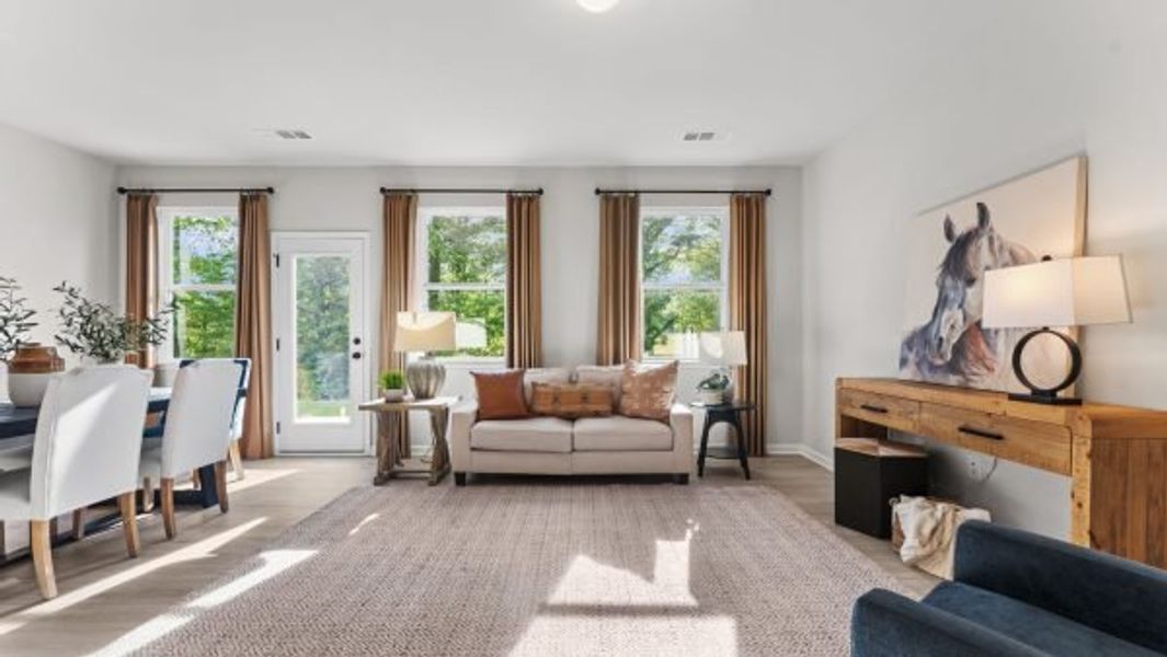 Representative furnished interior of a home built from the Rutherford by Piedmont Residential in Owen Preserve, Canton (Image 7). Representative furnished interior of a home built from the Rutherford by Piedmont Residential in Owen Preserve, Canton (Image 7).