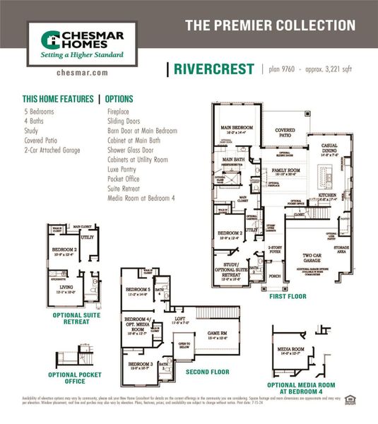 2D floor plan layout of this home in Evergreen, Conroe, TX (Image 5).