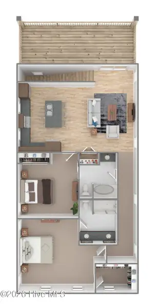 2D floor plan layout of this home in Fords Reach, Bolivia, NC (Image 3).