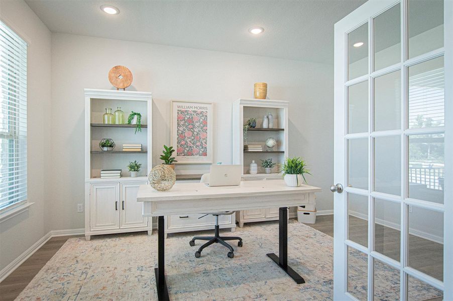 Furnished interior view inside a new home in Sage Hollow, Kyle (Image 18).