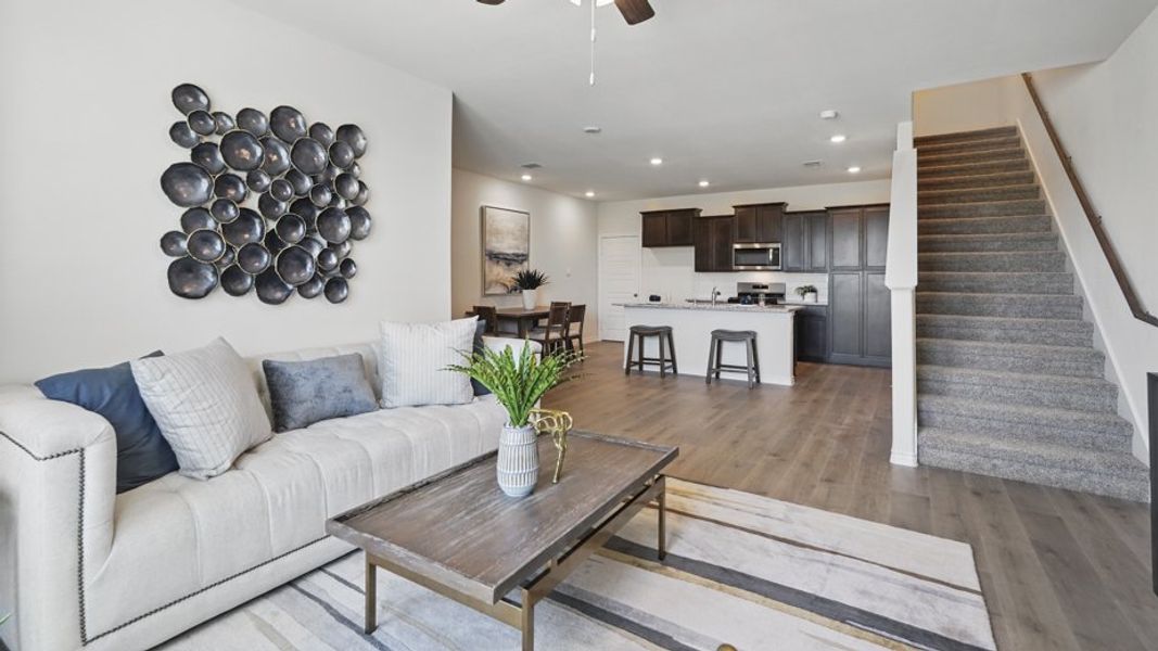 Furnished interior view inside a new home in Liberty Crossing, Royse City (Image 14).