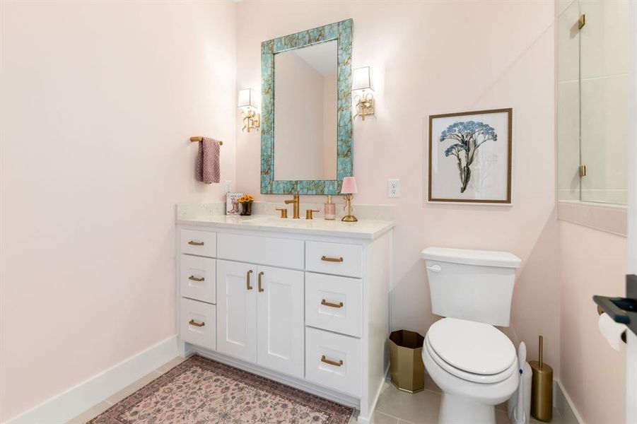 Bathroom with vanity and toilet Bathroom with vanity and toilet