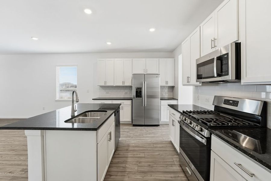 Furnished interior view inside a new home in Longview, Del Valle (Image 6).