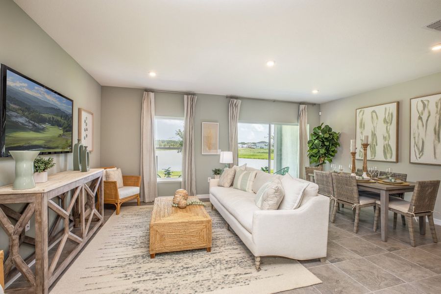 Furnished interior view inside a new home in Mirada, San Antonio (Image 15).