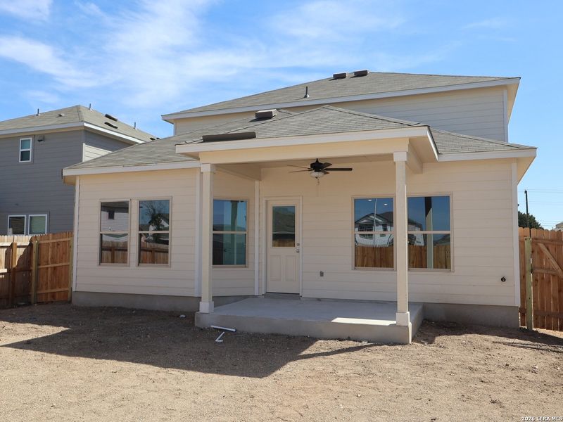 Exterior details and patio area of a home in Meadows at Clear Springs, New Braunfels (Image 3). Exterior details and patio area of a home in Meadows at Clear Springs, New Braunfels (Image 3).
