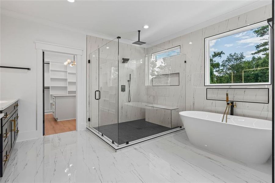 Furnished interior view inside a new home in , Braselton (Image 38).