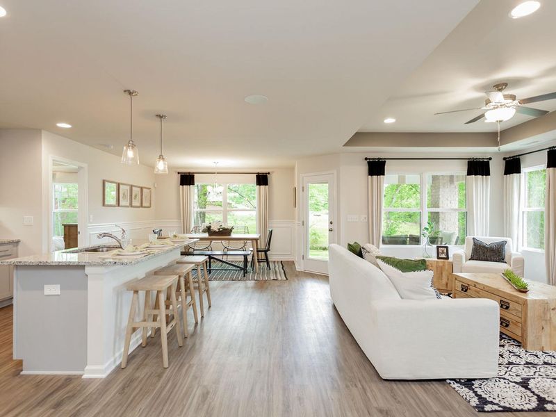 Representative furnished interior of a home built from the The Franklin D by Davidson Homes LLC in Bailey Park, Fayetteville (Image 15).