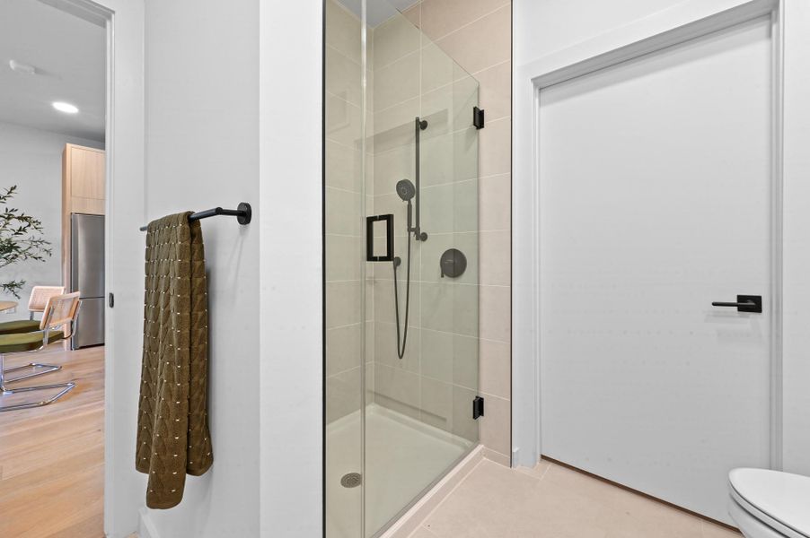 Furnished interior view inside a new home in One Oak, Austin (Image 14).