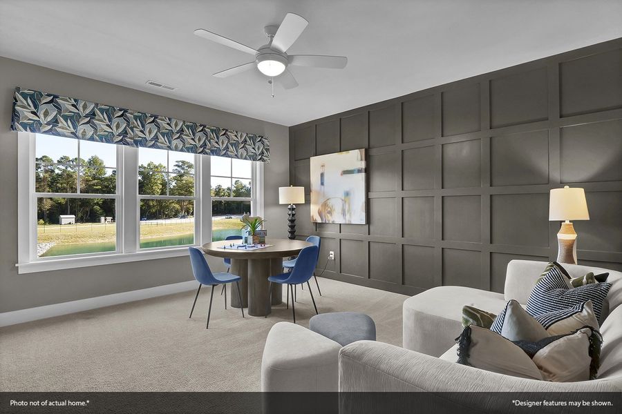 Furnished interior view inside a new home in Pineland Preserve, Summerville (Image 36).