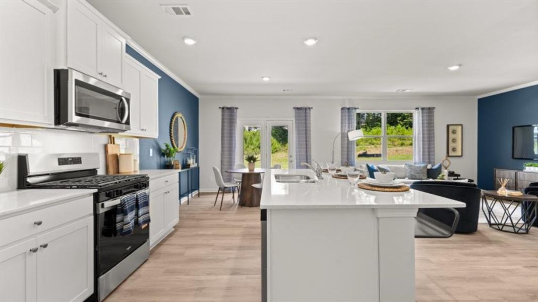 Furnished interior view inside a new home in Braselton Village, Braselton (Image 14). Furnished interior view inside a new home in Braselton Village, Braselton (Image 14).