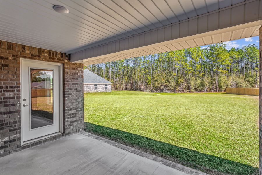 Representative exterior details of a home built from the The Turquoise by Herbst Homes in Walther Reserve, Milton (Image 63).