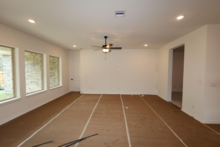 In-progress construction of a new home in Escondido 60' Homesites, Magnolia, TX (Image 6).