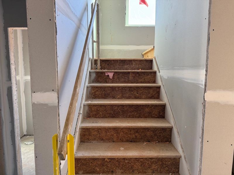 Staircase featuring the AW Collection® Sapphire - Bold railings and contrast lead the way.