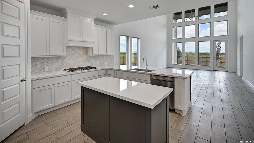 Furnished interior view inside a new home in Briggs Ranch, San Antonio (Image 13). Furnished interior view inside a new home in Briggs Ranch, San Antonio (Image 13).