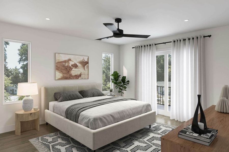 Furnished interior view inside a new home in , Denver (Image 5).
