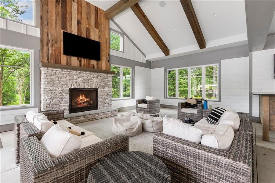 Furnished interior view inside a new home in , Hoschton (Image 30).