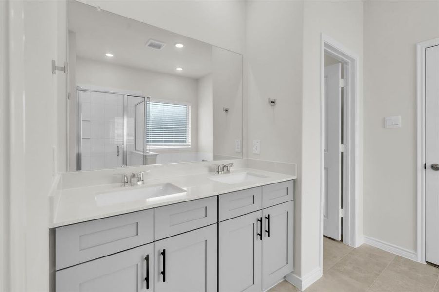 Furnished interior view inside a new home in The Landing at Hidden Lakes, McKinney (Image 15). Furnished interior view inside a new home in The Landing at Hidden Lakes, McKinney (Image 15).